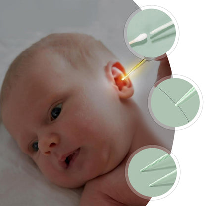 Skorter | Rechargeable, illuminated ear cleaners in metal, set of 3 pcs.