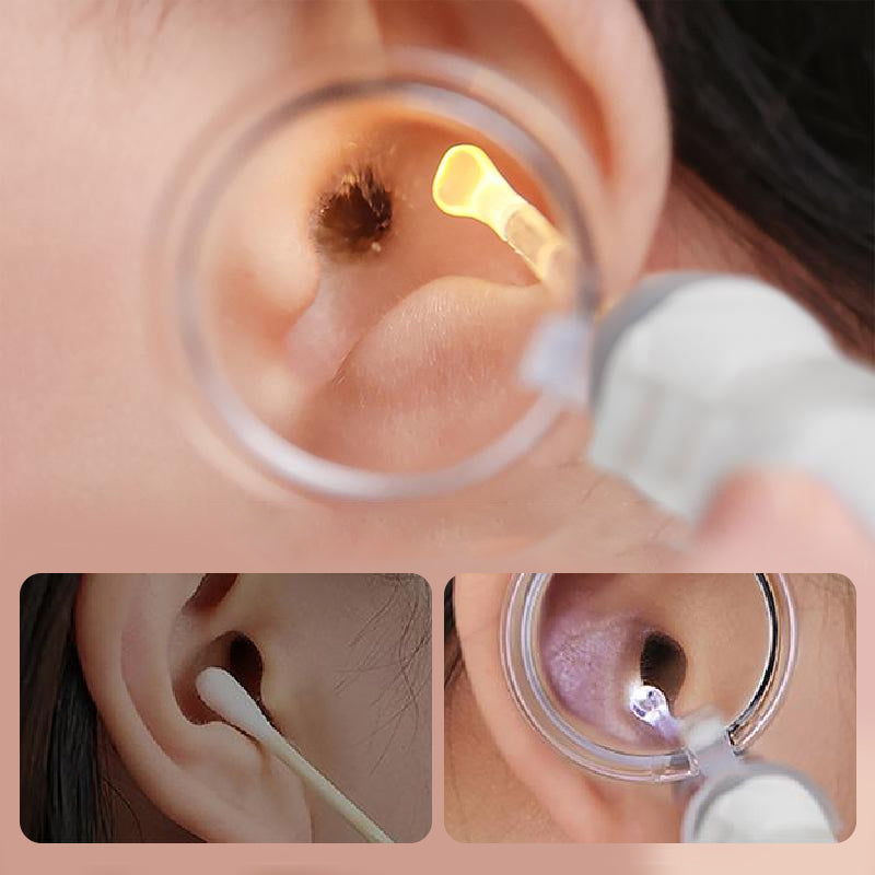 Skorter | Rechargeable, illuminated ear cleaners in metal, set of 3 pcs.