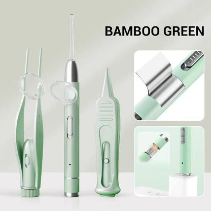 Skorter | Rechargeable, illuminated ear cleaners in metal, set of 3 pcs.