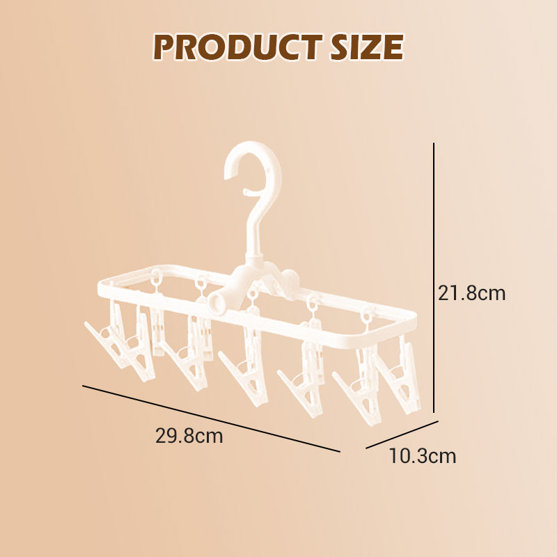 Skorter | 12-clip collapsible and windproof drying rack