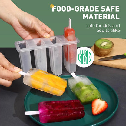 Skorter | Ice pop mold with 4 cavities, lid and sticks