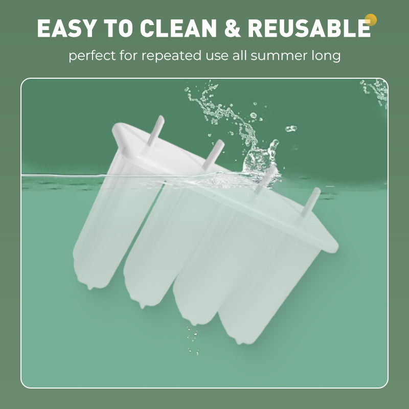 Skorter | Ice pop mold with 4 cavities, lid and sticks