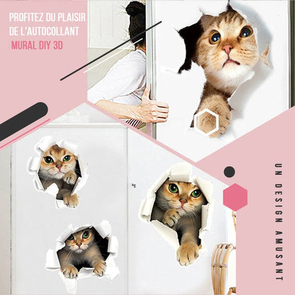 Skorter | 3D stickers with cats and dogs that can be removed