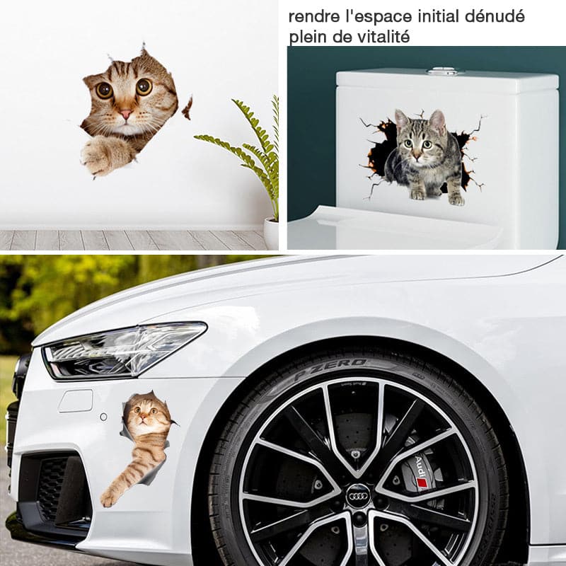 Skorter | 3D stickers with cats and dogs that can be removed