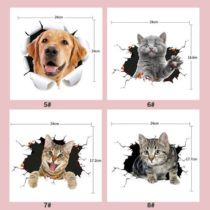Skorter | 3D stickers with cats and dogs that can be removed