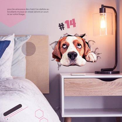 Skorter | 3D stickers with cats and dogs that can be removed