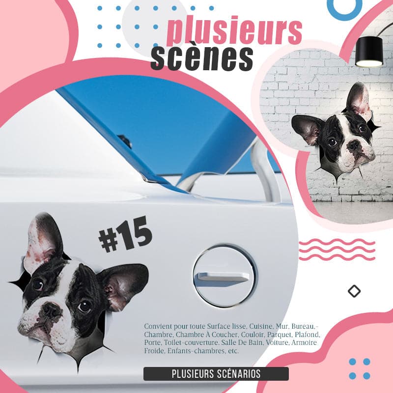 Skorter | 3D stickers with cats and dogs that can be removed