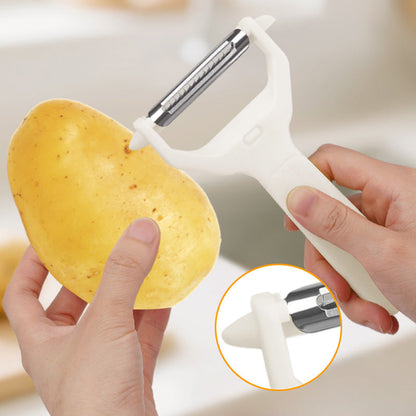 Skorter | 2-in-1 peeler and grater with two heads