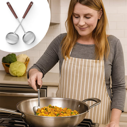 Skorter | 2-in-1 cooking spoon in stainless steel