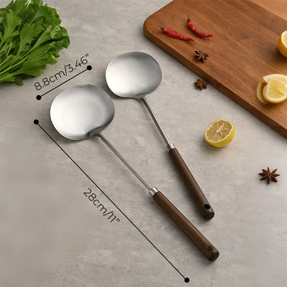 Skorter | 2-in-1 cooking spoon in stainless steel