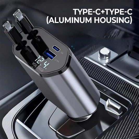 Skorter | 4-in-1 fast charger and retractable car charger