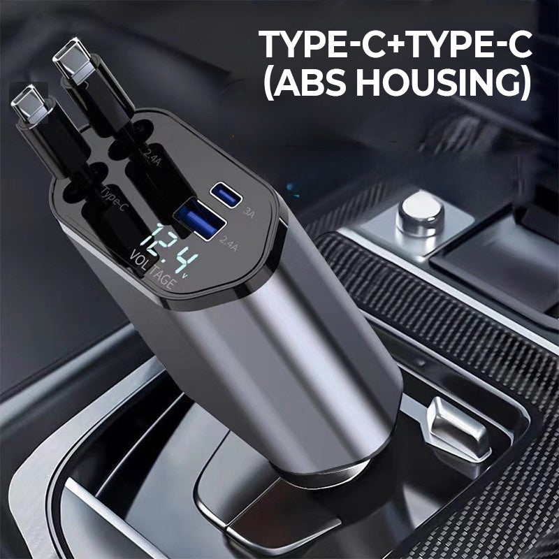 Skorter | 4-in-1 fast charger and retractable car charger