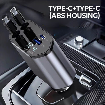 Skorter | 4-in-1 fast charger and retractable car charger