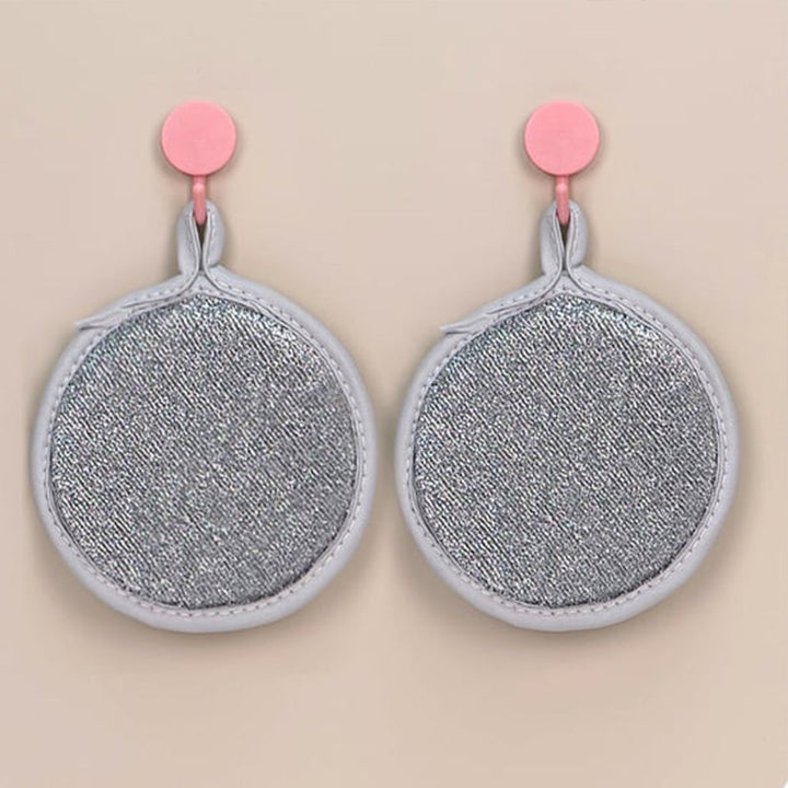 Skorter | Dubbelsidiga runda svampskrubbar för köket