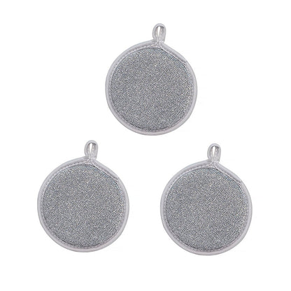 Skorter | Dubbelsidiga runda svampskrubbar för köket