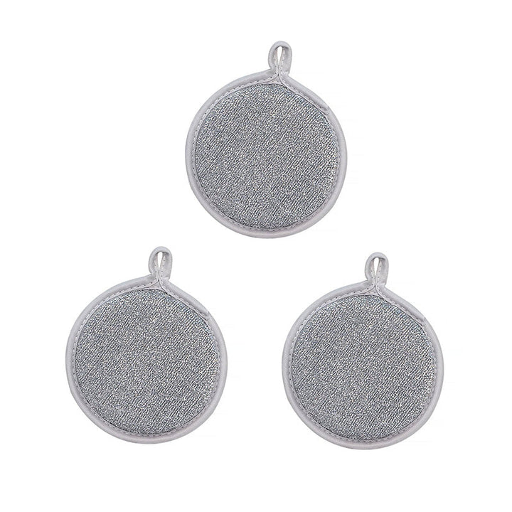 Skorter | Dubbelsidiga runda svampskrubbar för köket