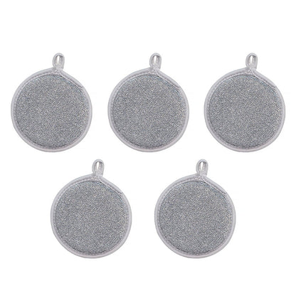 Skorter | Dubbelsidiga runda svampskrubbar för köket