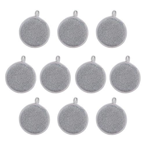 Skorter | Dubbelsidiga runda svampskrubbar för köket