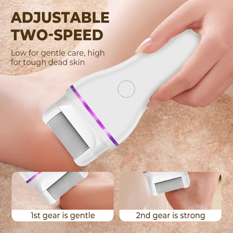 Skorter | 2-step wireless electric callus remover with 2 interchangeable heads