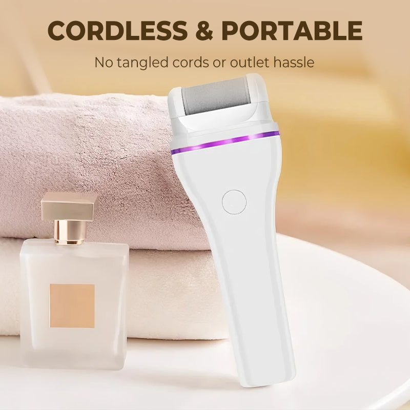 Skorter | 2-step wireless electric callus remover with 2 interchangeable heads