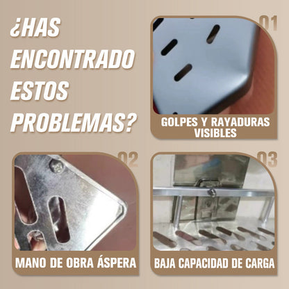 Skorter | Corner shower shelf without drilling with hooks