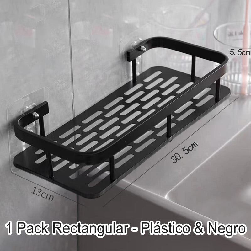 Skorter | Corner shower shelf without drilling with hooks