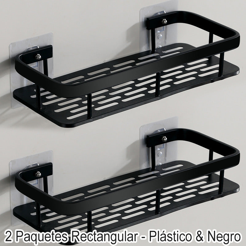 Skorter | Corner shower shelf without drilling with hooks