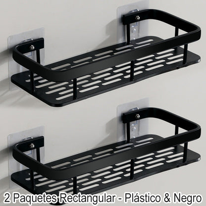 Skorter | Corner shower shelf without drilling with hooks