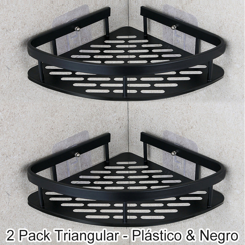 Skorter | Corner shower shelf without drilling with hooks