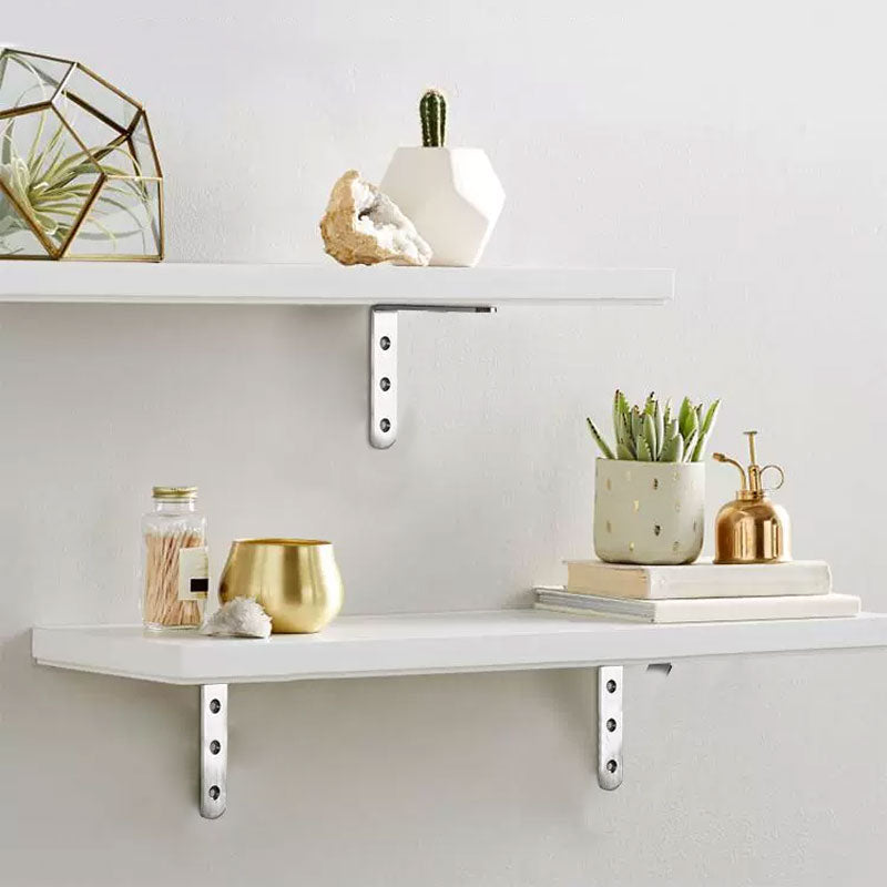 Skorter | 4-pack with corner brackets in stainless steel - includes 30 screws