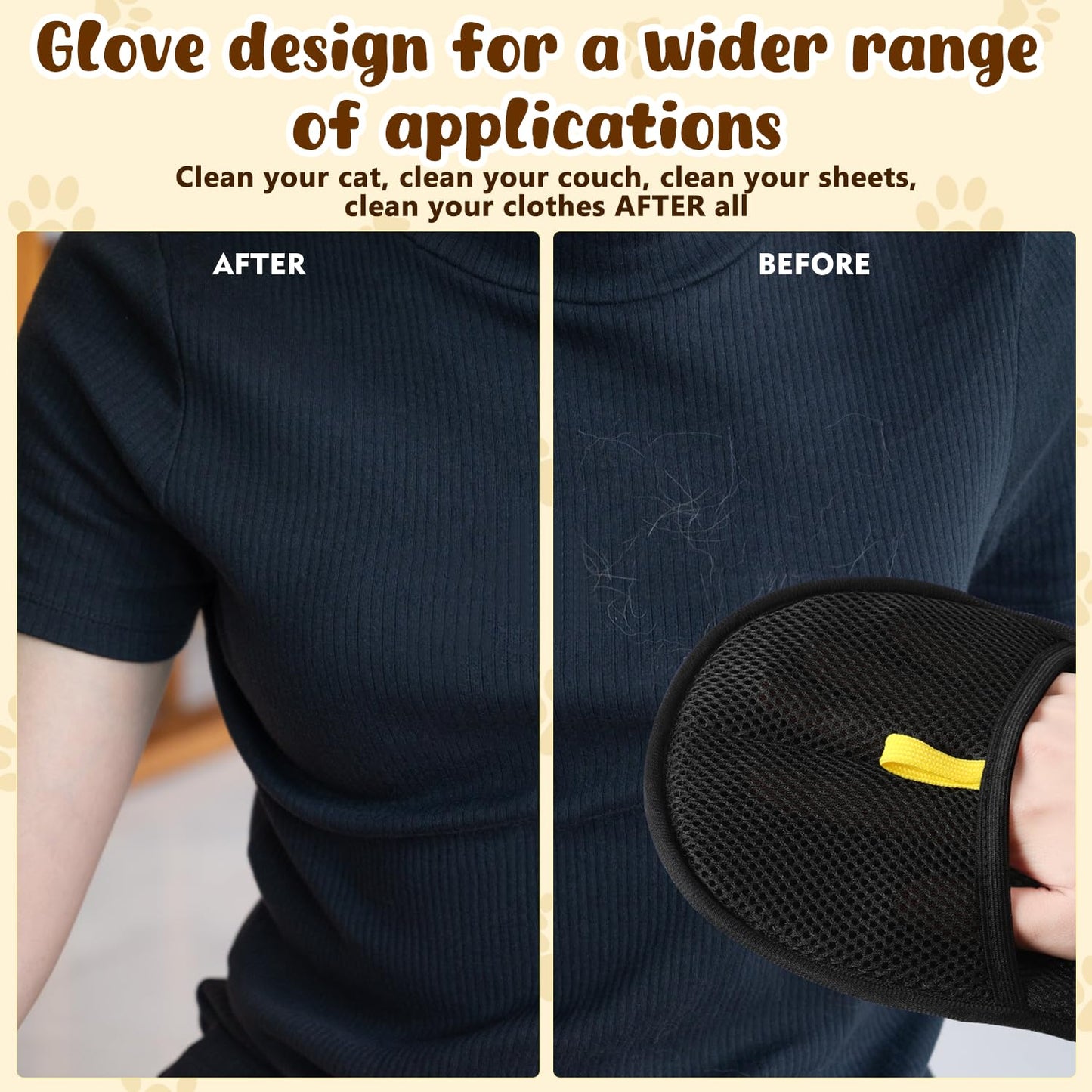 Skorter | Electrostatic gloves for removing pet hair