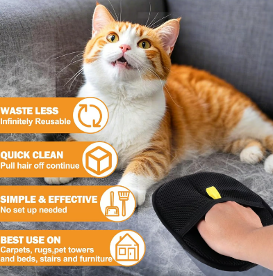 Skorter | Electrostatic gloves for removing pet hair