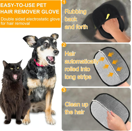 Skorter | Electrostatic gloves for removing pet hair