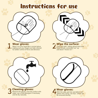 Skorter | Electrostatic gloves for removing pet hair