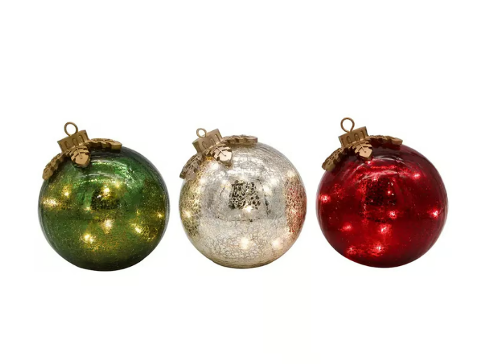 Skorter | GlowSphere LED Christmas Ball – Warm Ambient Lighting with Timer Function