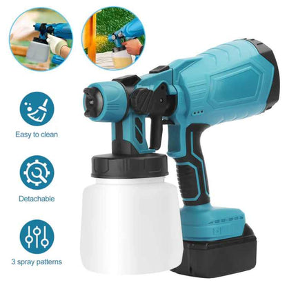 Skorter | Cordless Paint Sprayer | PrecisionFlow Atomization, 3 Spray Patterns & Ideal for Home Improvement Projects