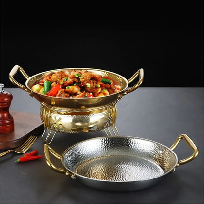 Skorter | CHEFSTEEL – Hammered Stainless Steel Pot for Sauces, Pans & Versatile Cooking