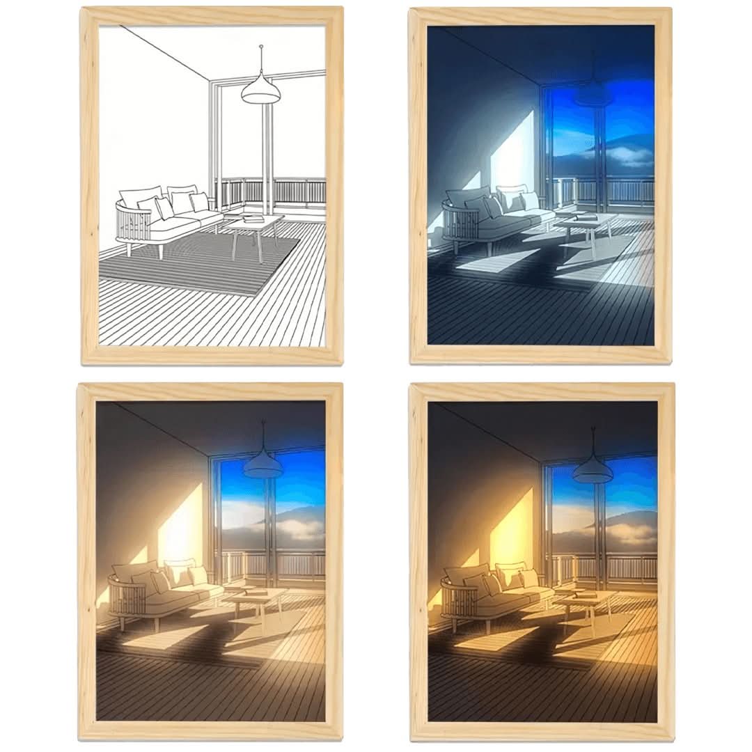 Skorter | Studio-Scene | Glowing Painting