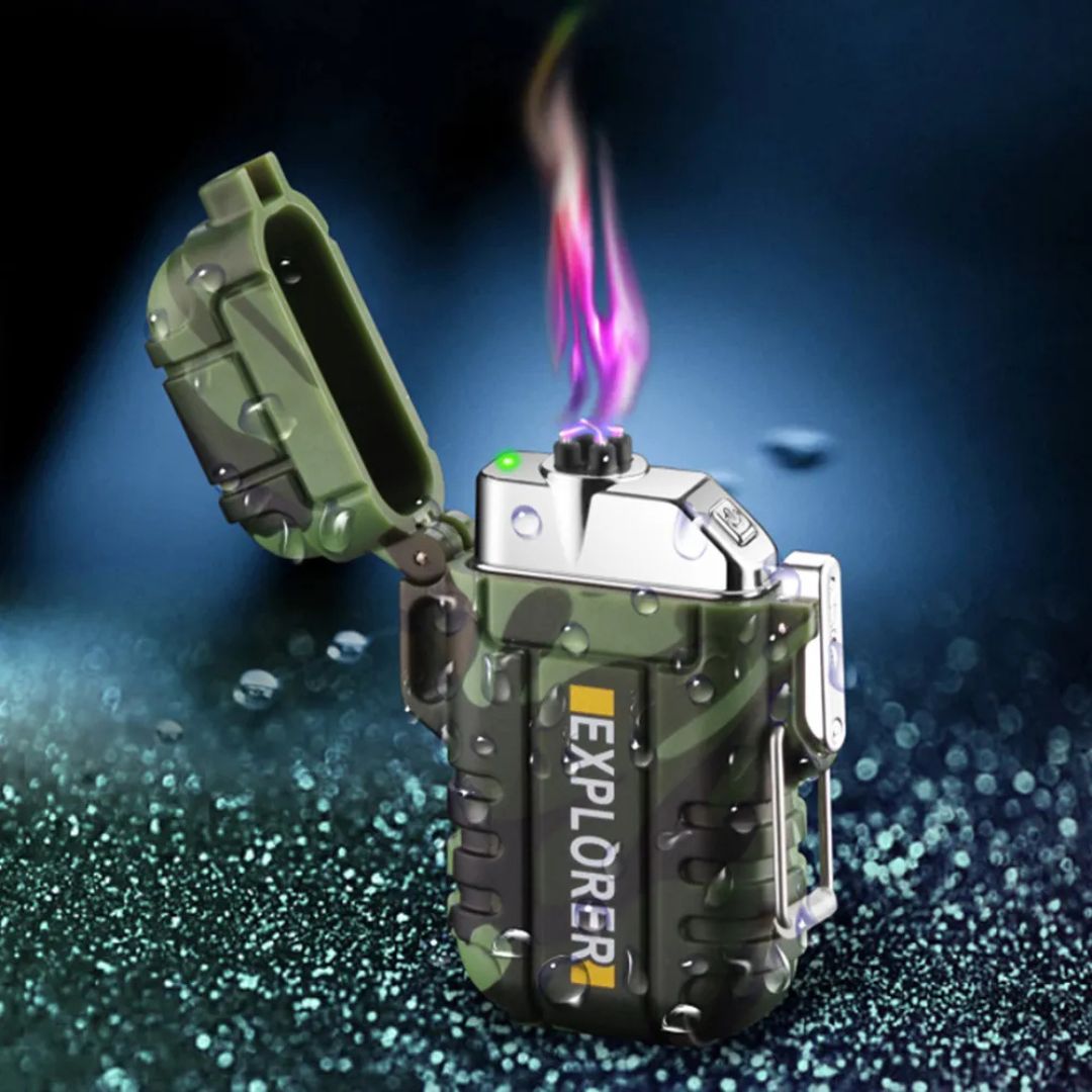 Skorter | Electric Double Arc Lighter | Rechargeable, Windproof & Ideal for Camping and Outdoor Adventures
