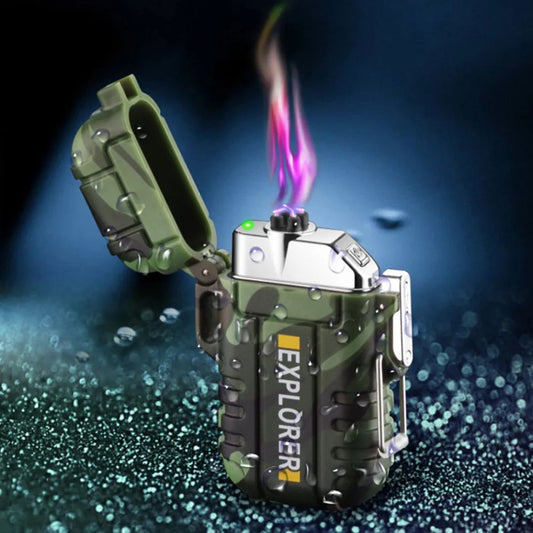 Skorter | Electric Double Arc Lighter | Rechargeable, Windproof & Ideal for Camping and Outdoor Adventures