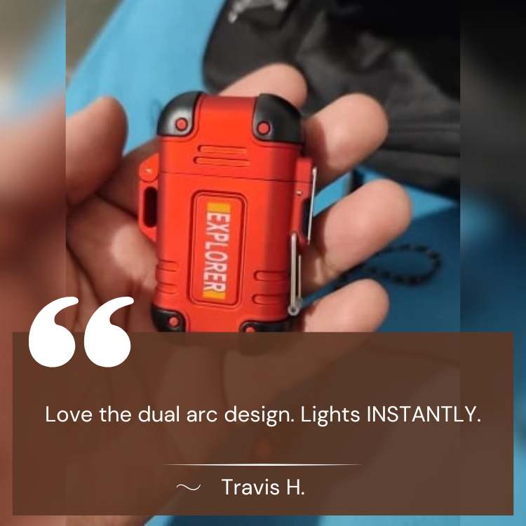 Skorter | Electric Double Arc Lighter | Rechargeable, Windproof & Ideal for Camping and Outdoor Adventures