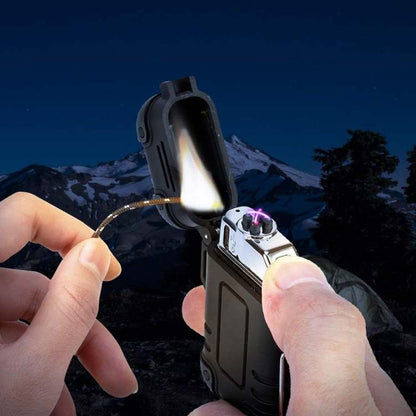 Skorter | Electric Double Arc Lighter | Rechargeable, Windproof & Ideal for Camping and Outdoor Adventures