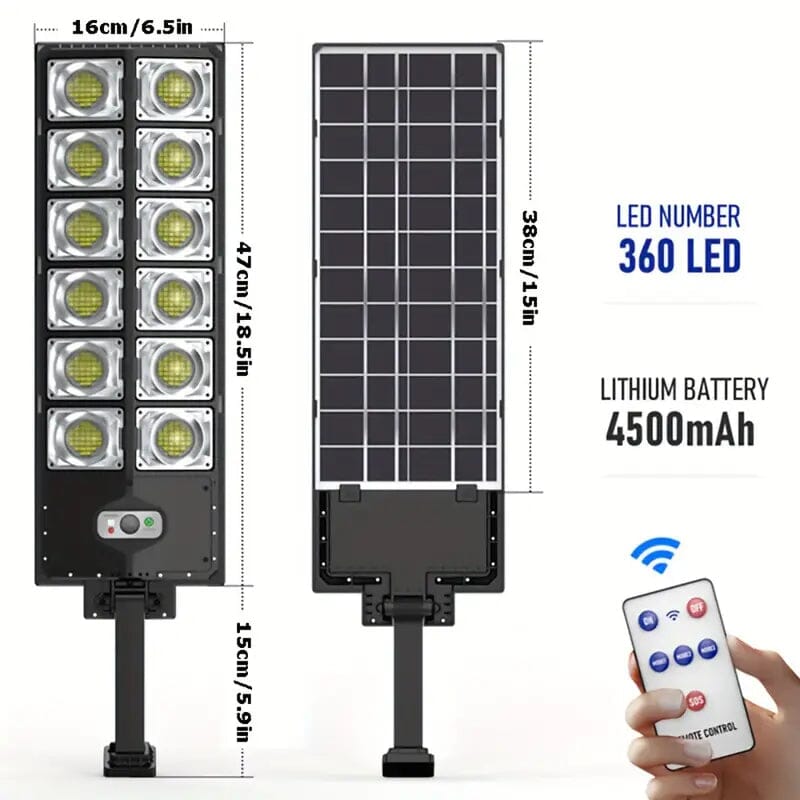 Skorter | Super Bright 360 LED 3 Speeds Double Row Solar Light