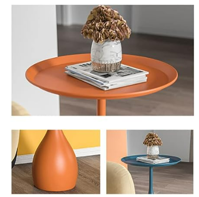 Skorter | Beef Metal Table with Base Medieval Side Table in Modern Style