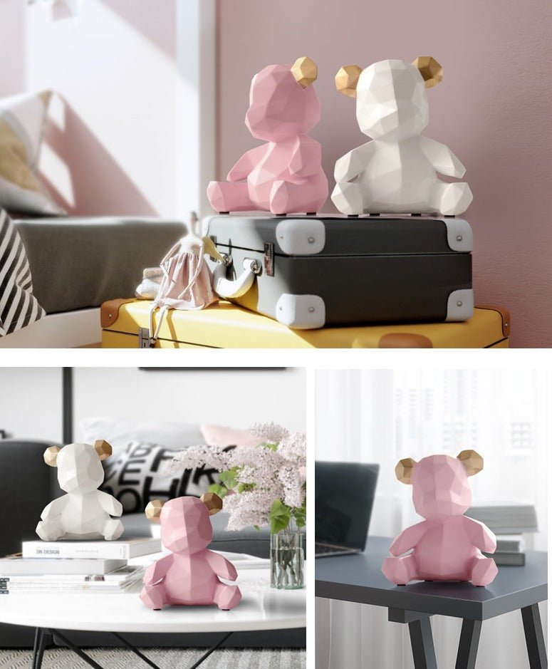 Teddy Piggy Bank Figurine - SKØRTER