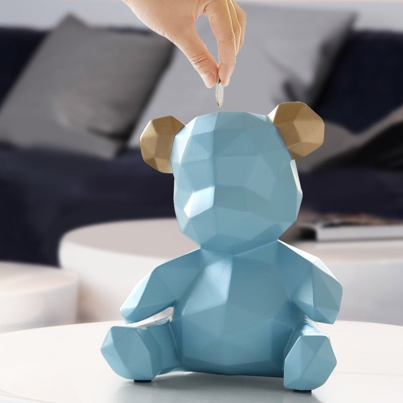 Teddy Piggy Bank Figurine - SKØRTER