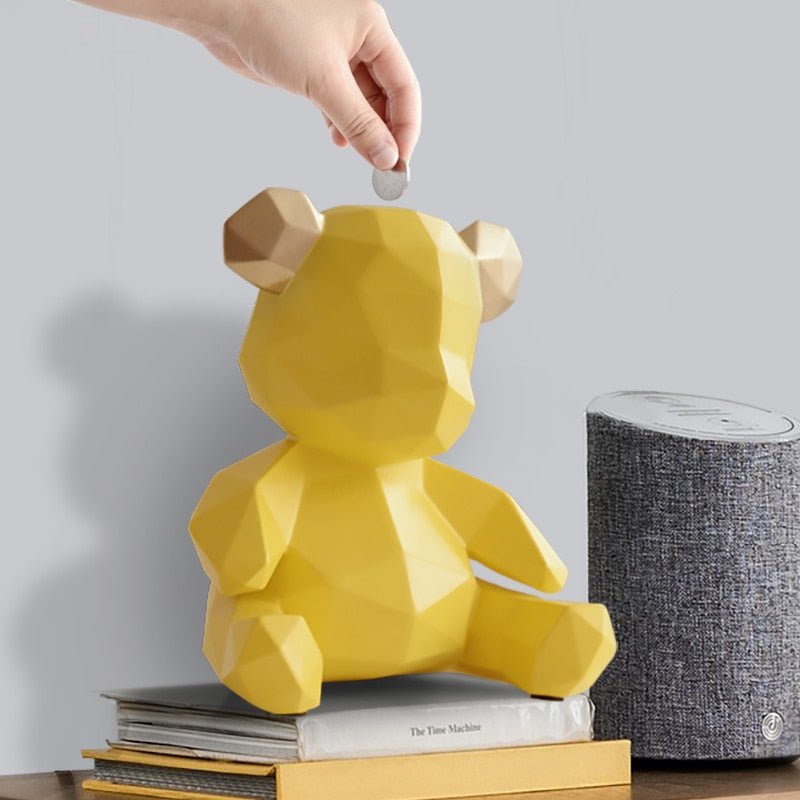 Teddy Piggy Bank Figurine - SKØRTER