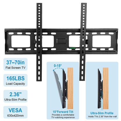 Skorter | Tilt TV Wall Mount Bracket for 37"-70" LED/LCD/PLASMA Flat TV