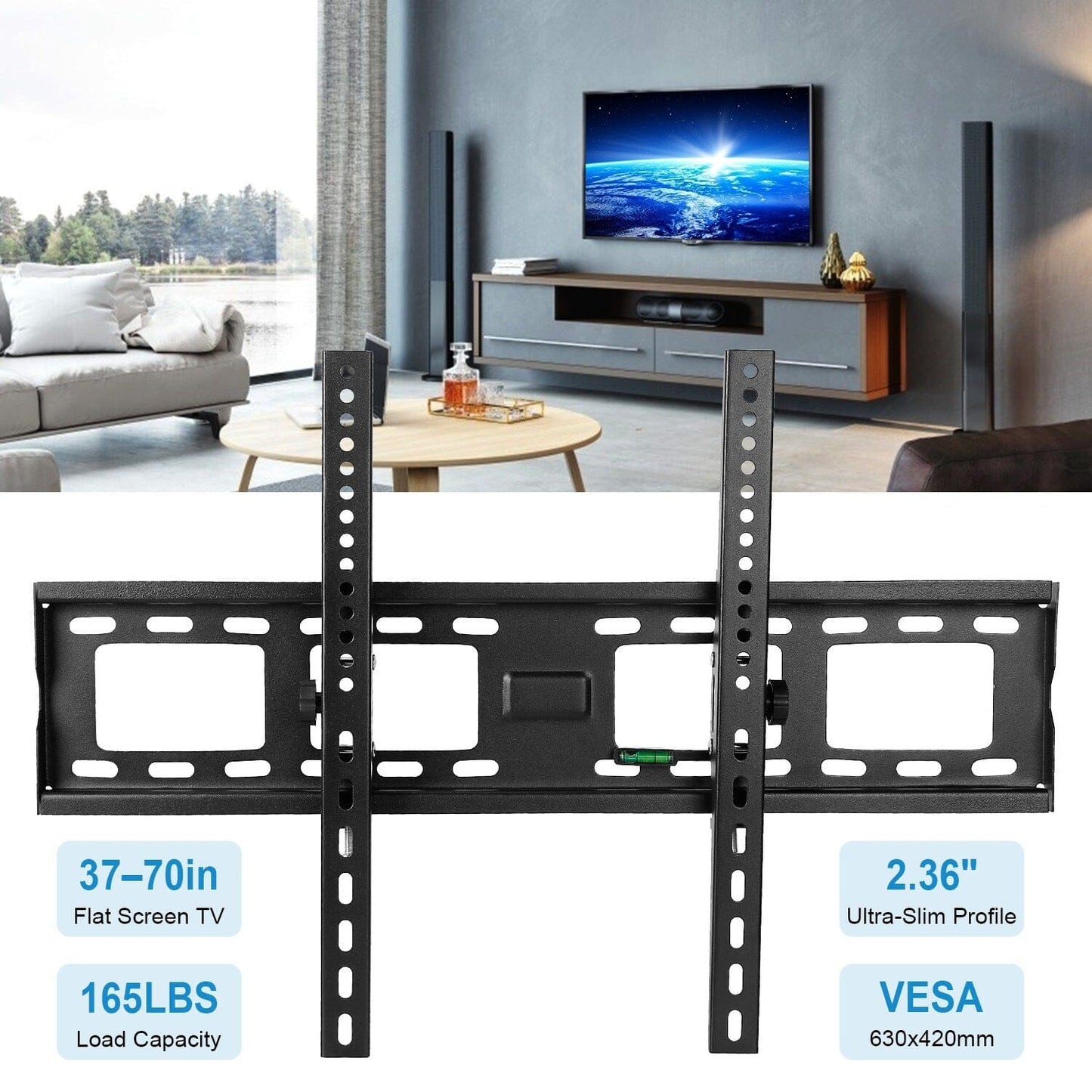 Skorter | Tilt TV Wall Mount Bracket for 37"-70" LED/LCD/PLASMA Flat TV