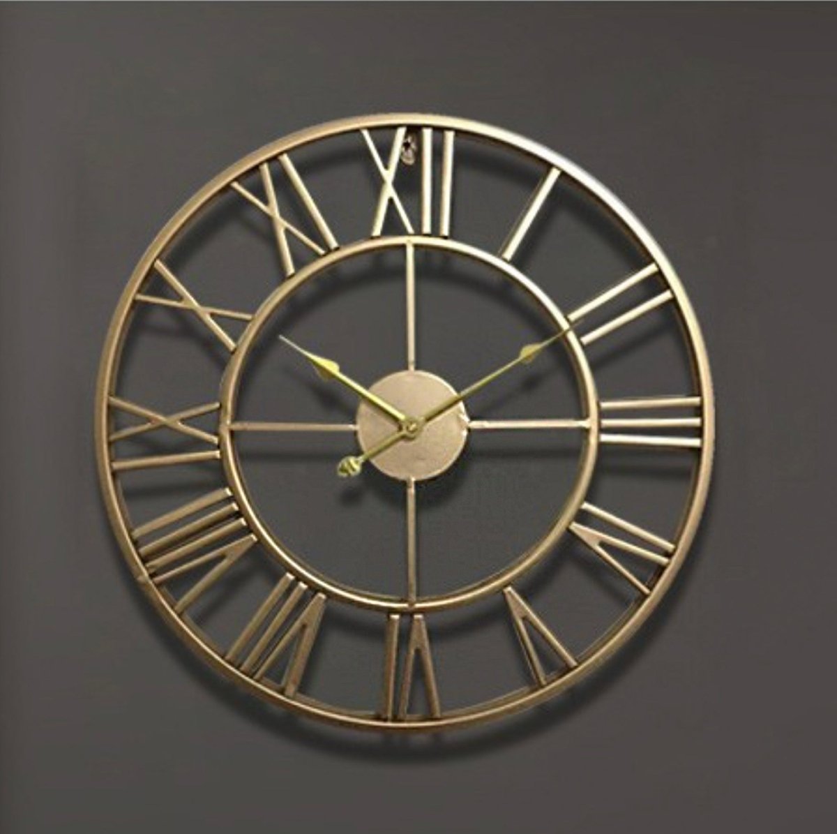 Skorter | TIMEMESH – Skeleton Wall Clock with Silent Non-Ticking Mechanism